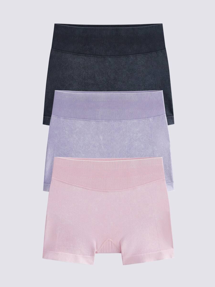Loungeista 3pcs Women High Waist Thin Lifting Waist Running Quick-Dry 3/4 Leggings, Yoga Black Shorts, Fitness Shorts, Running Shorts, Lifting Butt Heart-Shaped Sports Shorts, Abdominal Shaping Shorts - Multicolor - View 1