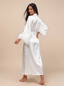 Amorya Women Robes Cantik-Mewah - Putih - View 2
