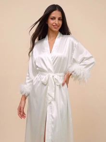 Amorya Women Robes Cantik-Mewah - Putih - View 7