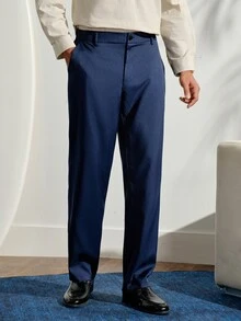 VeloEdit 男士 2 件組灰色西裝套裝，商務休閒男士藍色西裝，修身男士兩件式西裝，男士婚禮西裝，男士正裝西裝，正式儀式婚禮 - 藏蓝色 - 查看 10