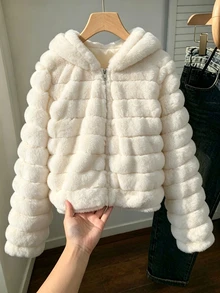 SHEIN Teen Girls Jackets - Apricot - View 1