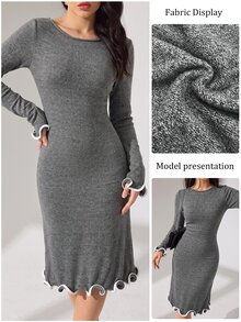 Modelyn Women Midi Dresses - Grey - View 12