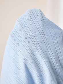 Ocili 棉质提花短裤，舒适柔软的极简主义短裤，舒适极简主义家居服Y2K风格，女士睡裤 - 藍色 - 查看 9