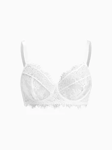 Slumbrini Hollow-Out Lace Push-Up Bra And Panty Set For Plus Size Women In Elegant Style, Lift Lingerie Set - Multicolor - View 5