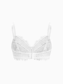 Slumbrini Hollow-Out Lace Push-Up Bra And Panty Set For Plus Size Women In Elegant Style, Lift Lingerie Set - Multicolor - View 6