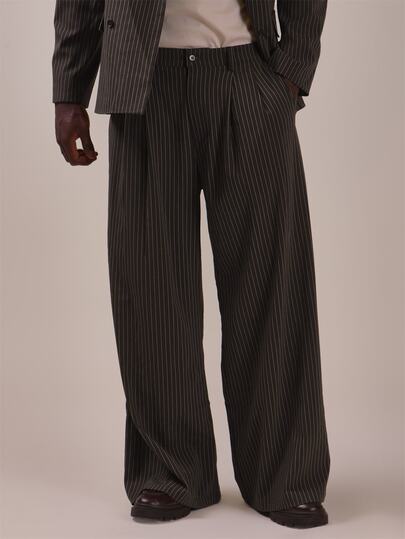 Musero Oversized Loose Fitting Tailored Trouser Front Pleat Detail Spring Summer Essentials Co Ord Trousers Only