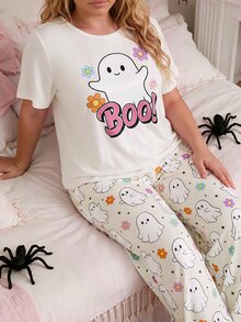 Slumberry CURVE Plus Size Pajama Sets - Multicolor - View 4