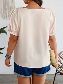 SHEIN Clasi 大码随机花卉印花休闲度假衬衫 - 彩色 - 查看 2