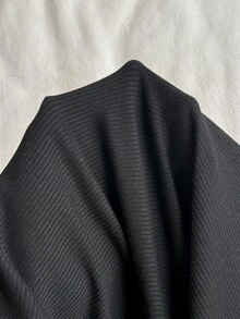 Attitoon Kaos Lengan Panjang Kancing Motif Kotak-kotak Gaya Korea untuk Liburan Wanita - Hitam - View 6