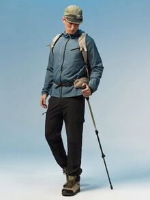 Caldwick Men's Outdoor Spring/Summer Hiking Quick-Dry Pants, Father's Day. The Size Is Slightly Small. It Is Recommended To Order A Size Larger. Sports Black - Black - View 2