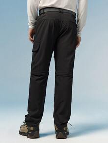 Caldwick Men's Outdoor Spring/Summer Hiking Quick-Dry Pants, Father's Day. The Size Is Slightly Small. It Is Recommended To Order A Size Larger. Sports Black - Black - View 3