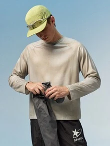Caldwick 1件男士輕量連帽多口袋夾克，戶外運動風，適合夏季海灘釣魚跑步騎行休閒運動服 - 灰色 - 查看 7