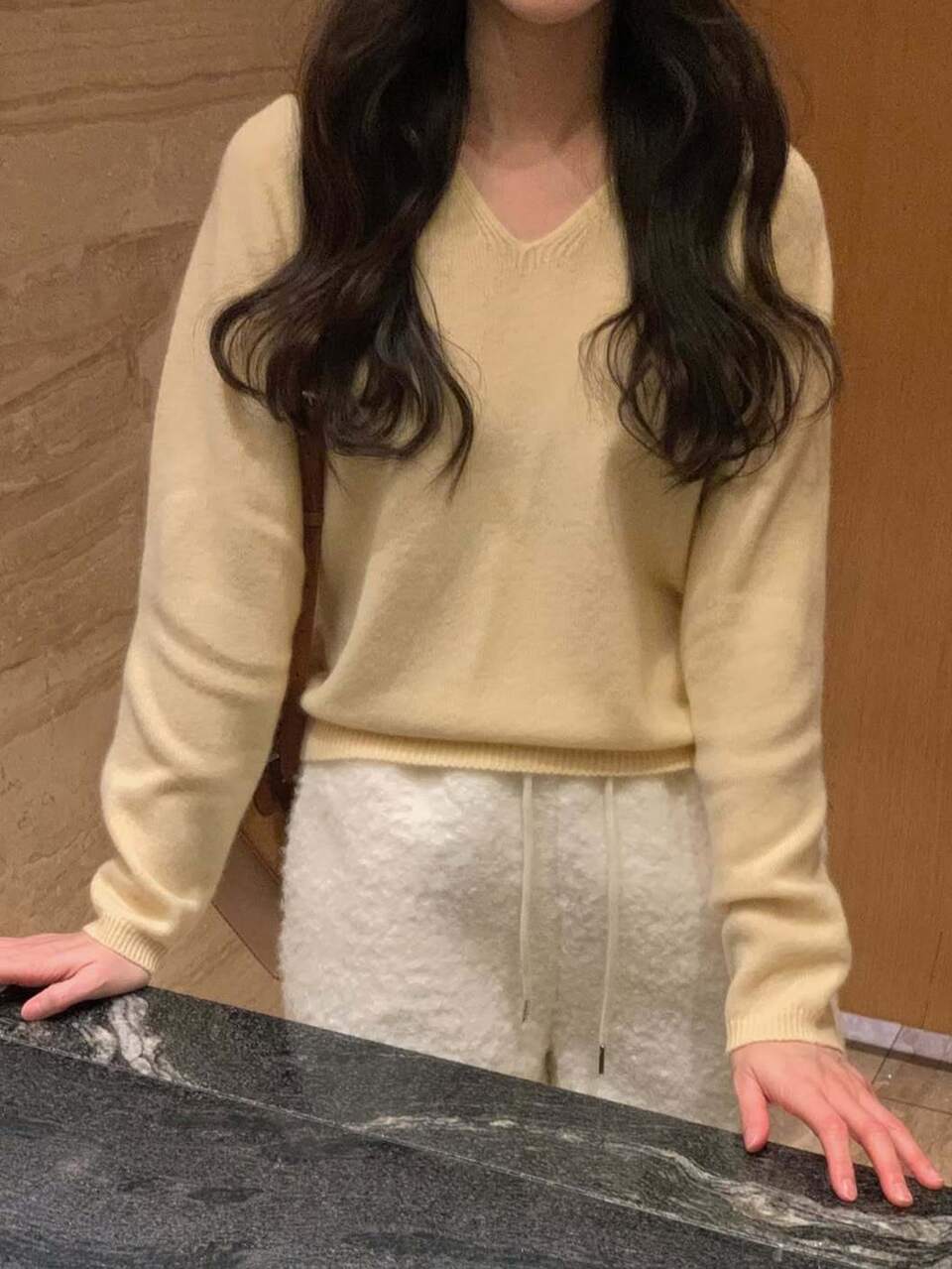 Solid V Neck Sweater Fall