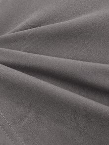 Hauture High Waist O-Ring Detail Wrap Skort - Grey - View 8