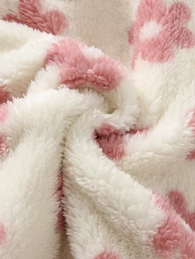 Cozy Pixies Baby Girl Floral Pattern Thermal Lined Thick Hooded Long Sleeve Winter Jumpsuit, Versatile And Comfortable - Pink - View 6