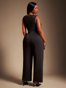 SHEIN SXY Monos Talla Grande - Negro - Ver 2