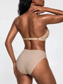 SHAPORA Women's Strapless Bra With Underwire - Apricot - View 5