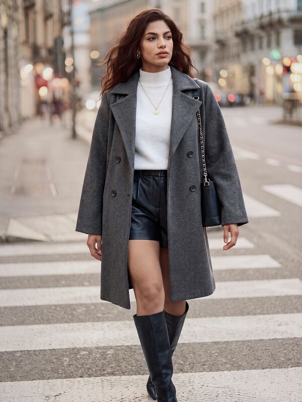 Juhart Plus Size Women Elegant Winter Coat Fall Cloth For Women Autumn