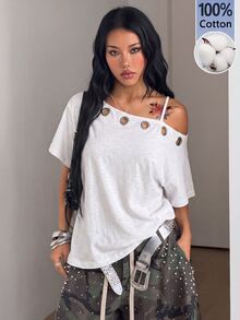 Coolane Women's Fall Streetwear Going Out Y2K Skeleton Graphics Halloween Outfits Halloween Outfits Loose Bl - White - View 5