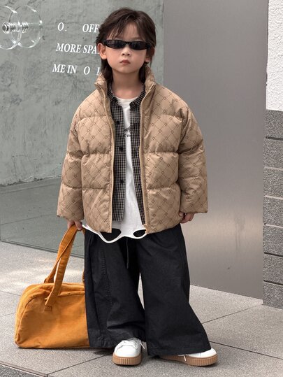 DAZY Young Boy Winter Casual Versatile Warm Jacket Fall