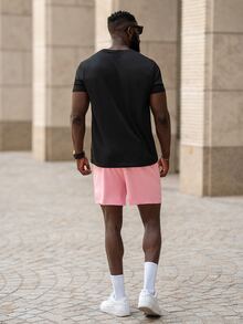 thenoahjr thenoahjr Men's Printed Short Sleeve T-Shirt And Shorts Set - Multicolor - View 2