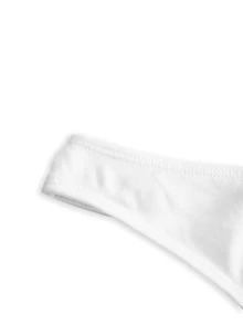 Ocili 女款純色休閒舒適丁字褲 (5件/包) - 黑與白 - 查看 10