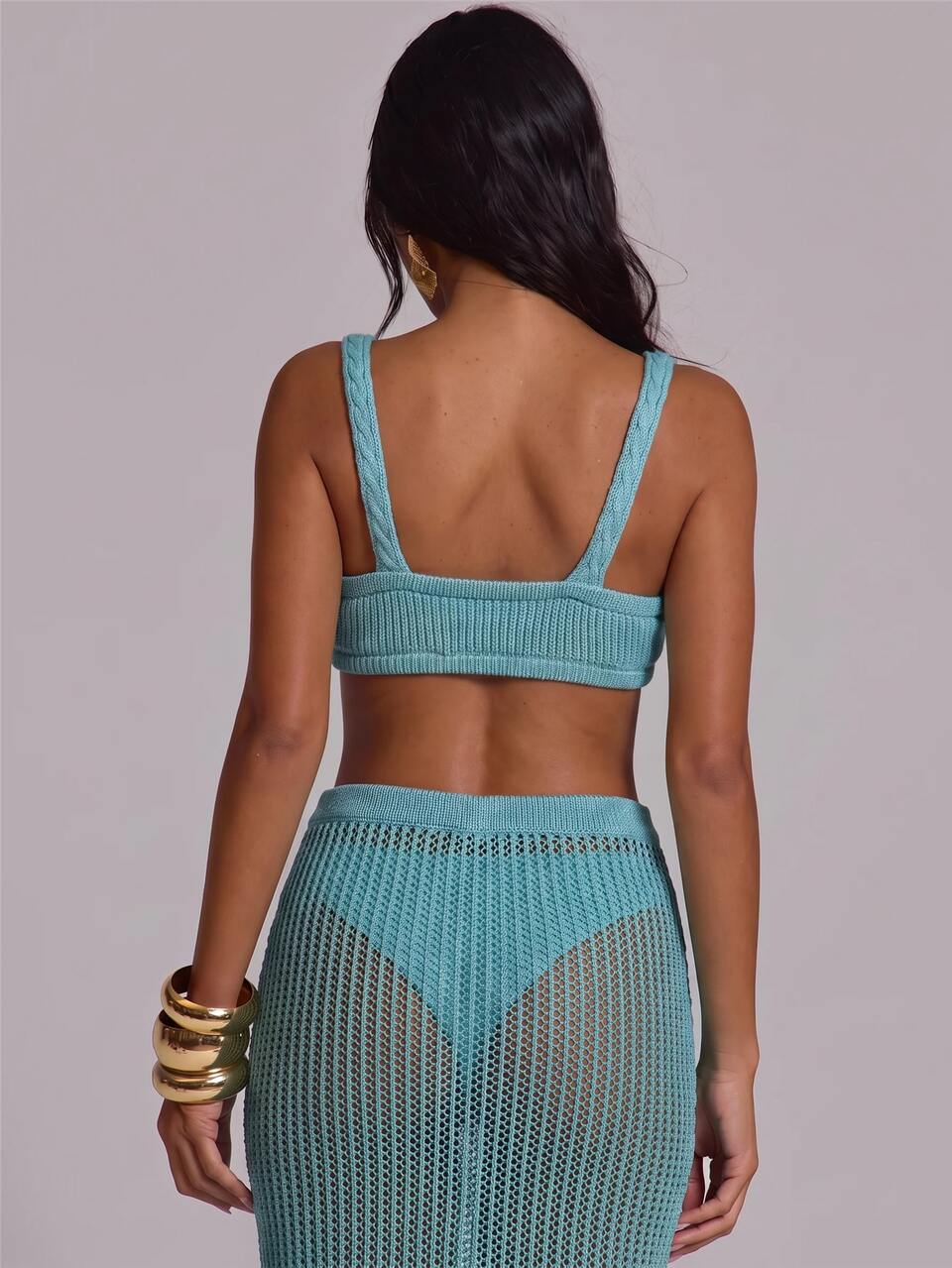 Off Shoulder Knitted Beaded Detail Knit Top Summer Holiday Vacation Beach Club Sexy Casual Festival Ibiza Elegant Obsidian