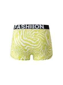 Rest Era Men's Letter Print Casual Daily Boxer Briefs - Multicolor - View 2