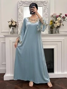 Yasmyna Women's Applique Casual Party & Travel Arabian Dress - Multicolor - View 5