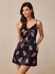 Hourtrue Printed Camisole Nightgown (1pc) - Multicolor - View 1