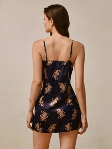 Hourtrue Printed Camisole Nightgown (1pc) - Multicolor - View 2