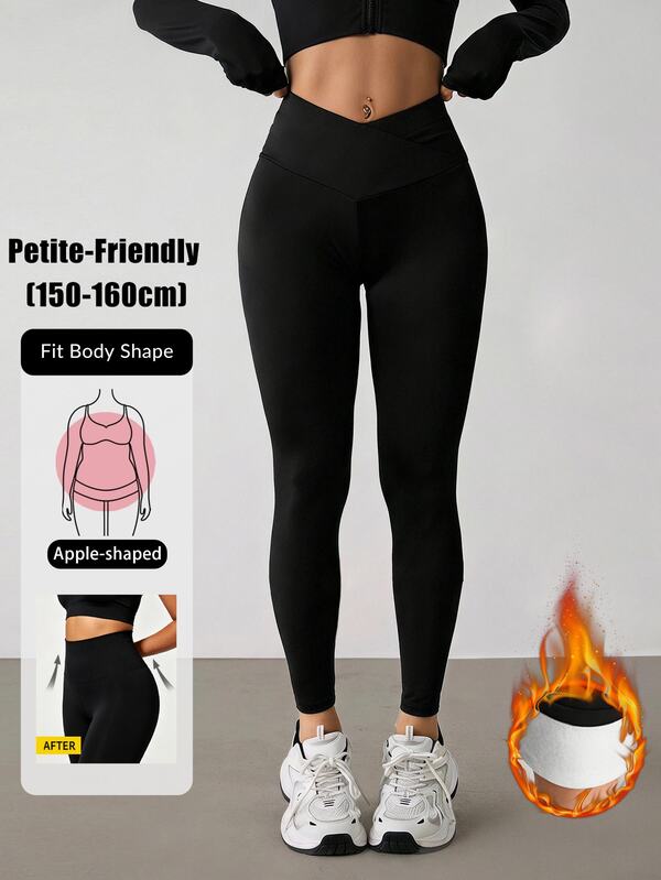 Vivamere Women's Fashion Minimalist Activewear Solid Color Slim Fit Long Pants, Versatile For Daily Wear And Travel Gym Black Autumn