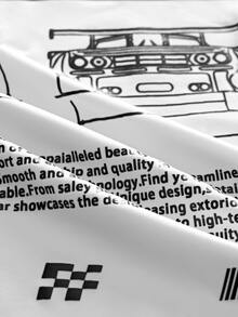 EVRINFINITE 3pcs Unisex Casual Comfortable Round Neck T-Shirts Tees With Racing Element Print - Multicolor - View 8