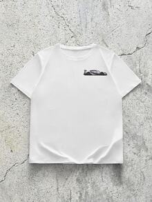 EVRINFINITE 3pcs Unisex Casual Comfortable Round Neck T-Shirts Tees With Racing Element Print - Multicolor - View 5