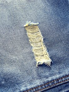EVRINFINITE 男士藍色街頭風寬鬆拼接牛仔短褲，復古水洗做舊破洞設計，Y2K街頭風格，休閒夏季褲 - 藍色 - 查看 4