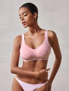 Veilyse Plus Size Women Wireless Maternity Nursing Bra, Sleepwear For Summer - Multicolor - View 5
