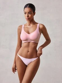 Veilyse Plus Size Women Wireless Maternity Nursing Bra, Sleepwear For Summer - Multicolor - View 3