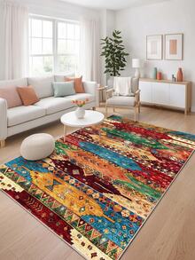 Kaymaz, Yıkanabilir, Dijital Baskılı Kilim, Yolluk, Mutfak Kilimi - Kırmızı gül - Görünüm 2