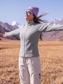 In My Nature Women Outdoor Fleece - Purple - View 8