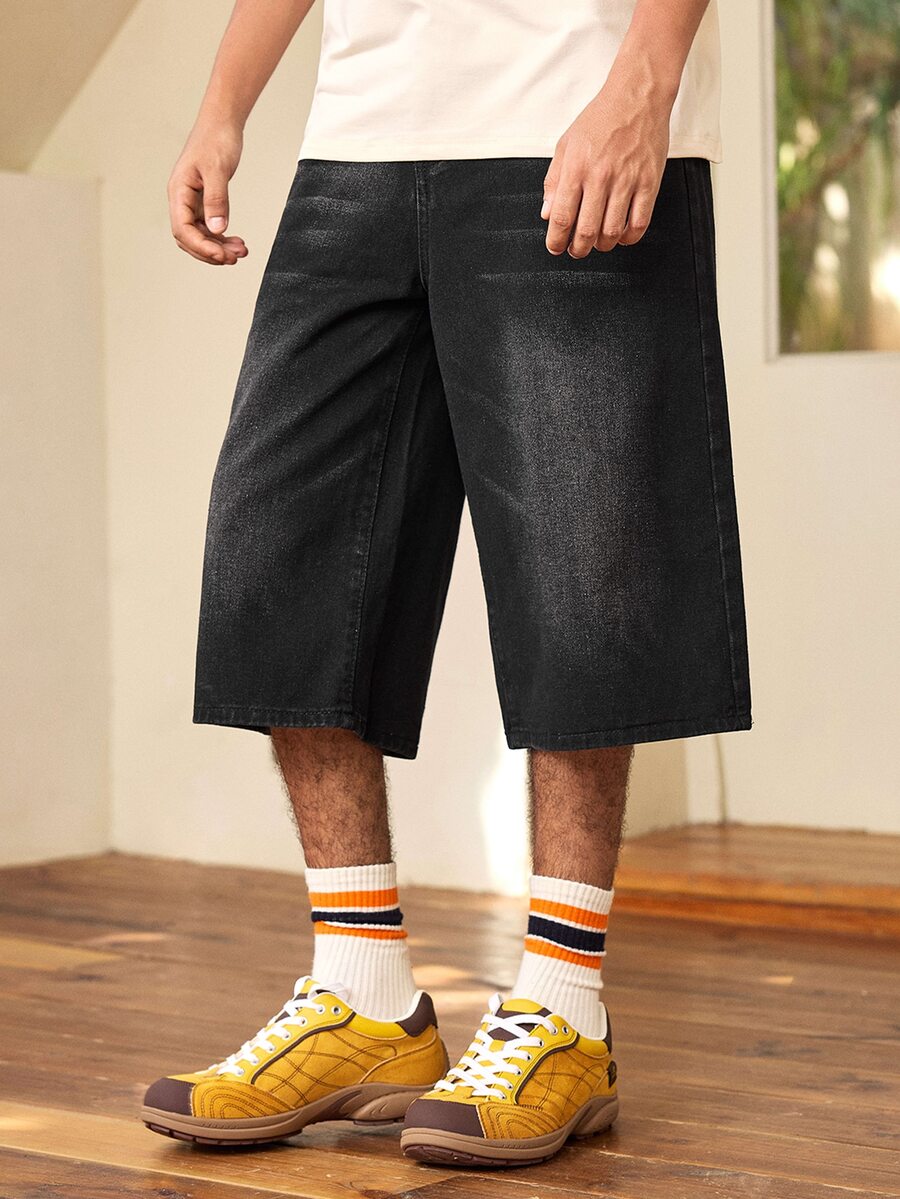 Whitmere Bermuda Men's Loose Wide Leg Casual Denim Shorts
