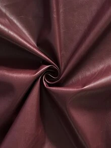 Firerie Plus Size Solid Color Zip-Up Casual Versatile Long Sleeve Jacket Autumn Winter Red Fall/Winter - Burgundy - View 7