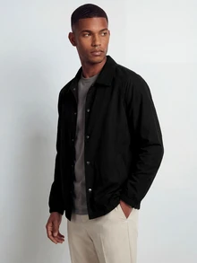 TekDrob Chaqueta impermeable & a prueba de viento para hombres - Negro - Ver 4