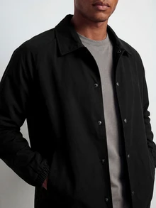 TekDrob Chaqueta impermeable & a prueba de viento para hombres - Negro - Ver 8
