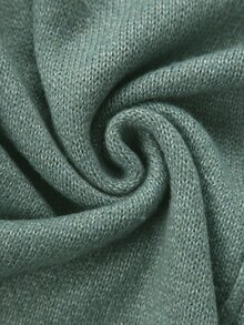 EMERY ROSE Suéter holgado de unicolor con hombros caídos, suéter de punto para otoño e invierno para mujer - verde menta - Ver 7