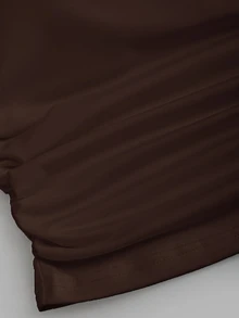 Sweetra Women's Solid Color Minimalist Sleeveless Casual Fitted Tank Top - Brown - View 4