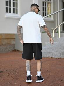 Devon Thys 男士趣味熊猫图案T恤，适合户外、学校 - 白色 - 查看 5