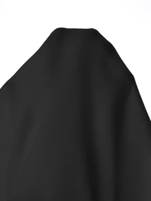 Elenzga 春季新款黄色优雅通勤时尚收腰喇叭裤，饰有纽扣设计，女式两件套 - 黑色 - 查看 7