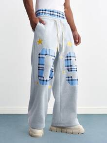 TOKVUE Men's Drawstring Waist Digital Pattern Casual Daily Wear Sweatpants - Multicolor - View 6