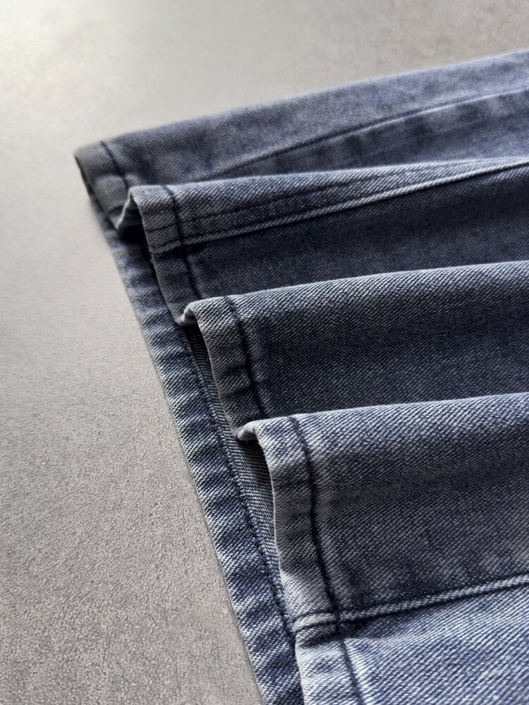 ROMWE MEN Street Life Men's Casual Versatile Daily Wear Denim Jeans With Pocket And Button - Blue - View 6