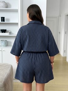 SHEIN LUNE Plus Size Jumpsuits - Multicolor - View 2